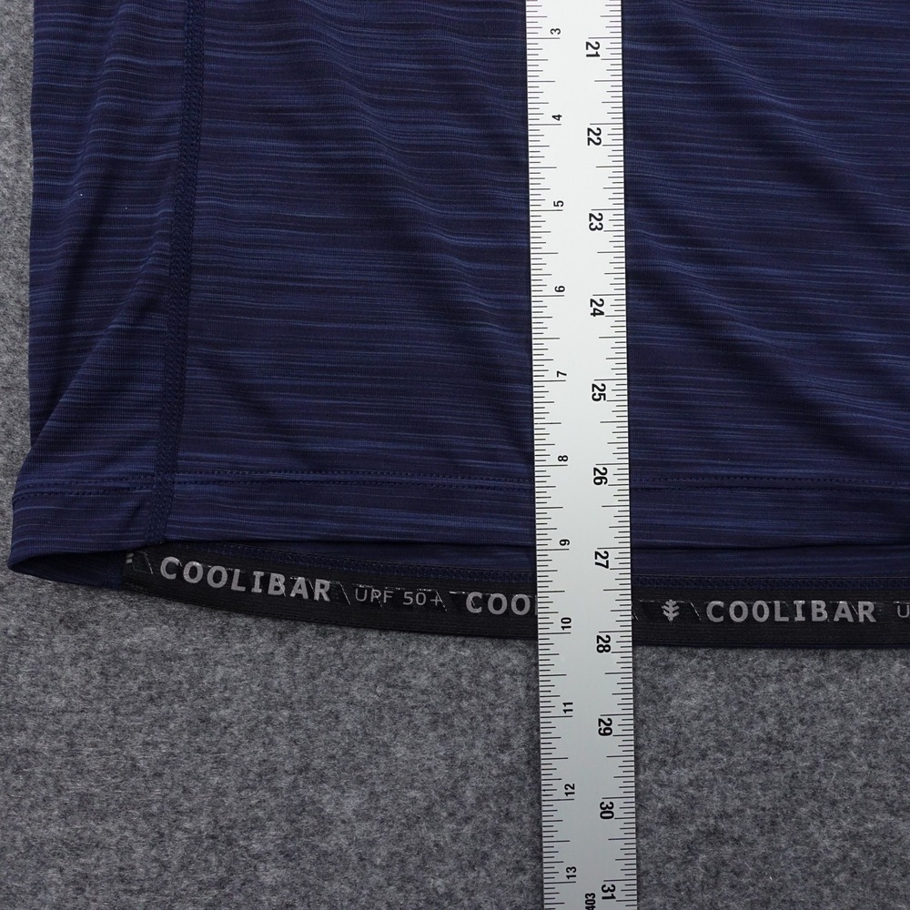 Coolibar Sun Protection Shirt Mens XL UPF 50+ Long Sleeve Navy Blue - Picture 6 of 10